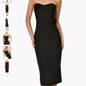 Avec Les Filles Rose & Stem Appliqué Convertible Sheath Dress, size 10